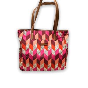 Vera Bradley Pink Orange Geometric Tote